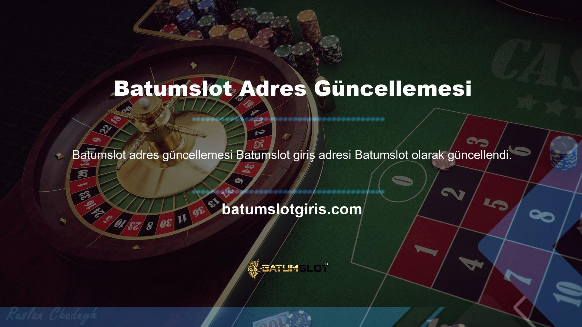 Batumslot insanların casino sitelerinde casino oynamasını engellemek için giriş adresini değiştirdi